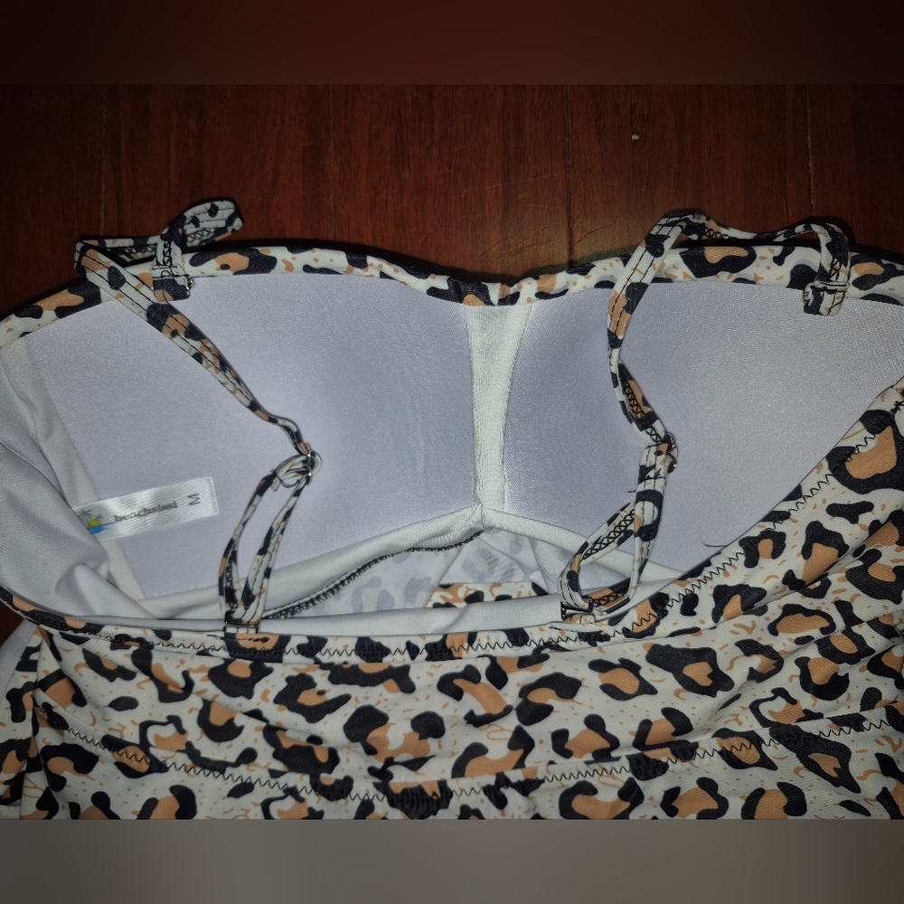 Leopard Print Tankini Set - Picture 3 of 4